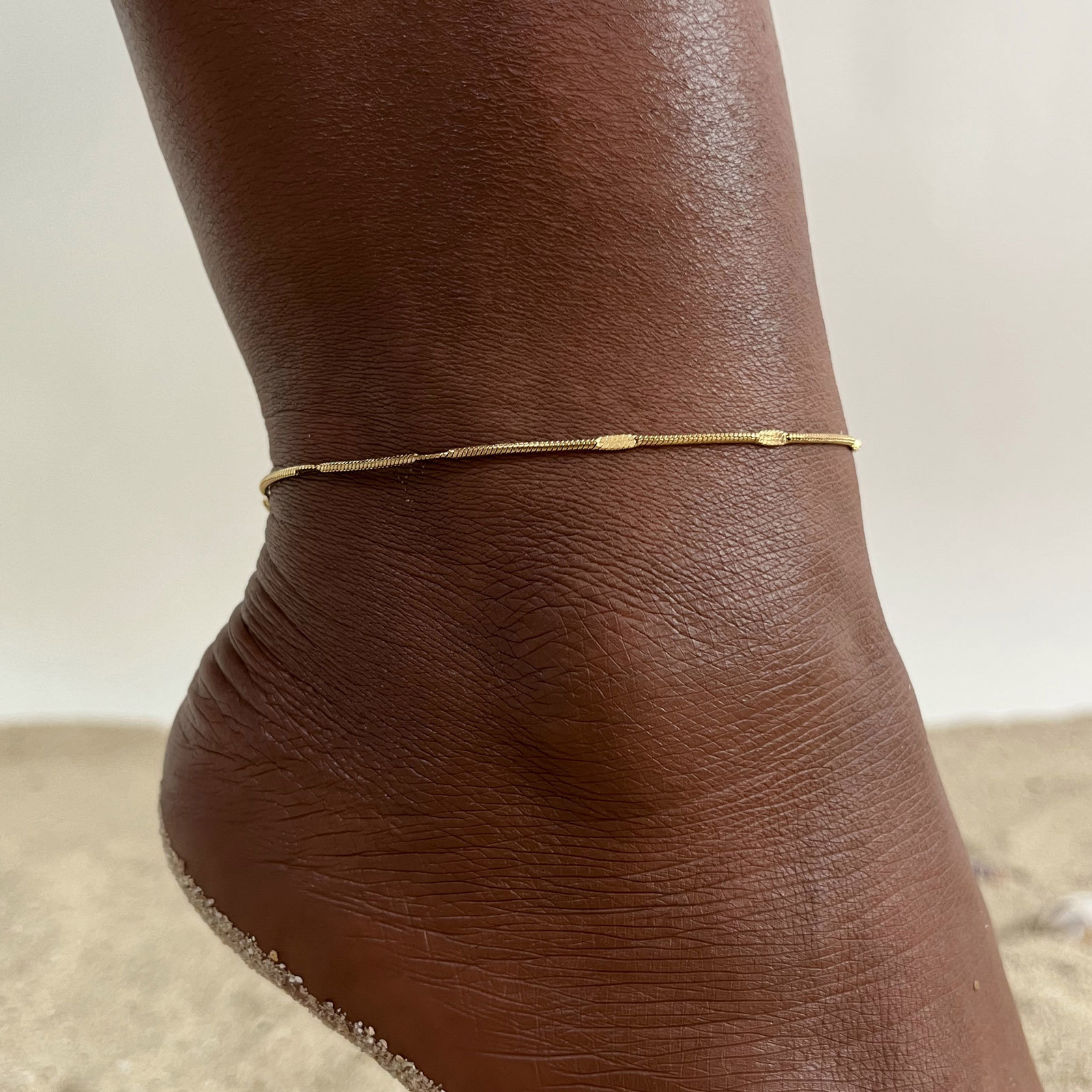 Jc Jewelry & Watches Photos - Dames sierlijke geplet slangenketting enkelbanden sieraden,