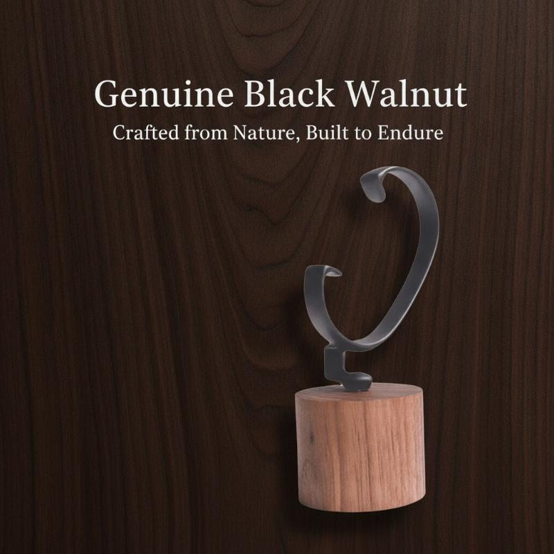 Jewelry And Watches Inc - 1 STKS Massief Houten C-vormige Horlogehouder