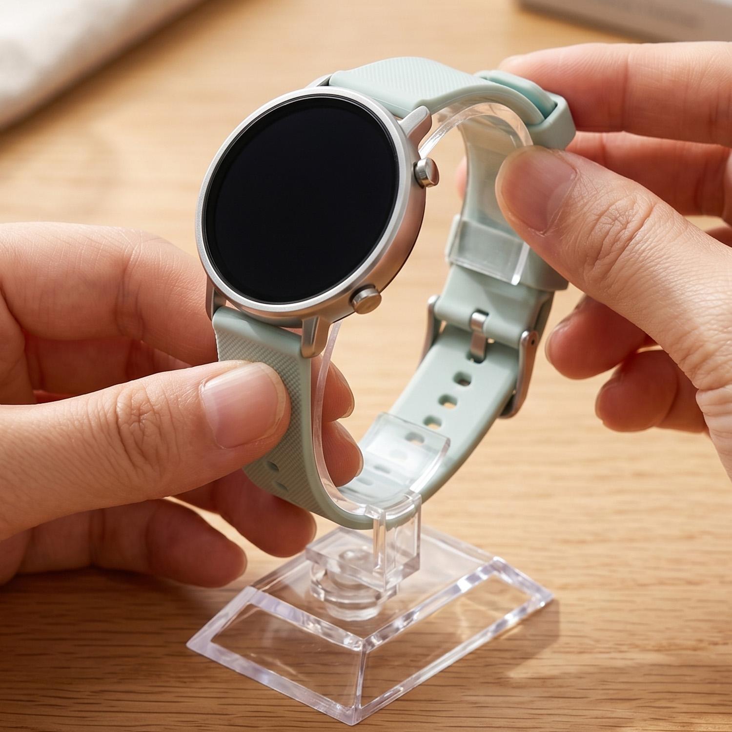 Transparante horloge-displayst - Jewelry And Watches Inc recensie en prijs