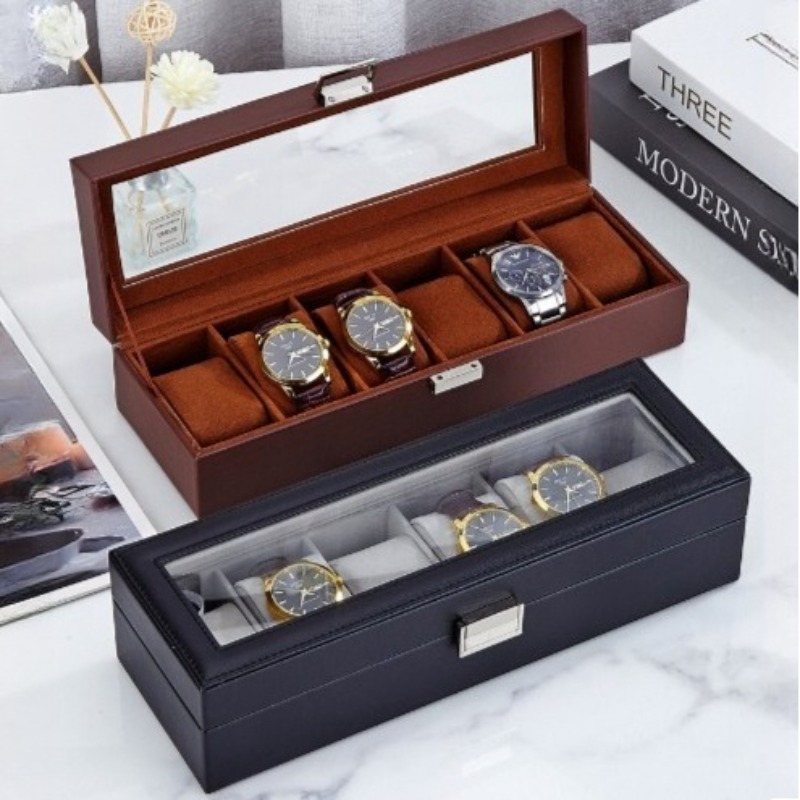 Leren horlogedoos Retro horlog - Watch Display Box recensie en prijs