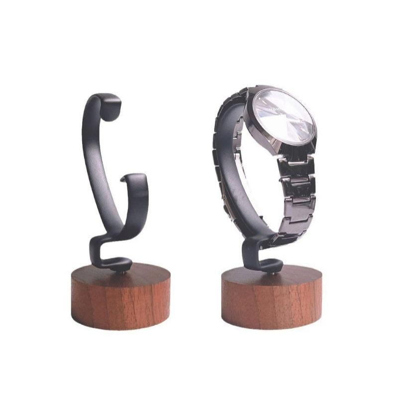 Houten C-vormige horlogehouder - Jewelry And Watches Inc recensie en prijs