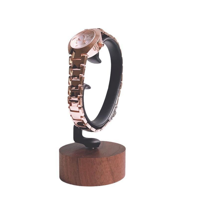 Houten C-vormige horlogehouder - Jewelry And Watches Inc recensie en prijs