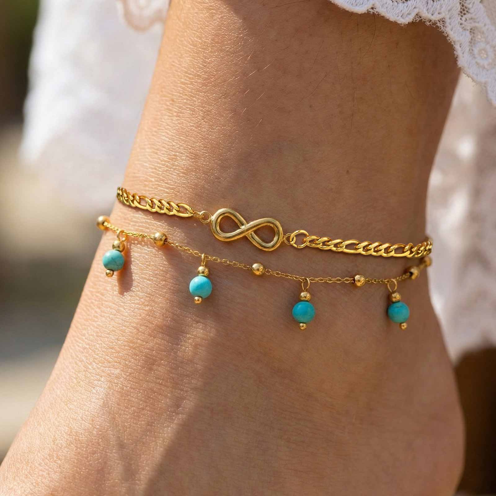 Vnox Nieuwe Boho Dubbellaagse  - Jc Jewelry & Watches Photos recensie en prijs