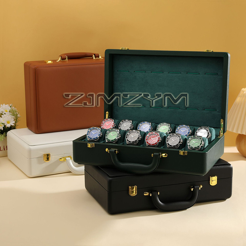 Horlogebox met 12 vakken voor  - Watch Display Box recensie en prijs